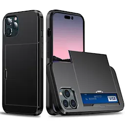 Skal Kortfack iPhone 15 Pro Svart