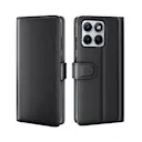 Motorola Edge 70 Fusion Plånboksfodral i Äkta Läder, Svart