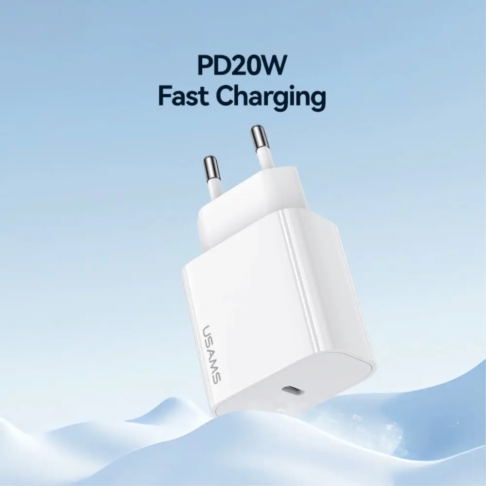 Väggladdare USB-C 20W vit
