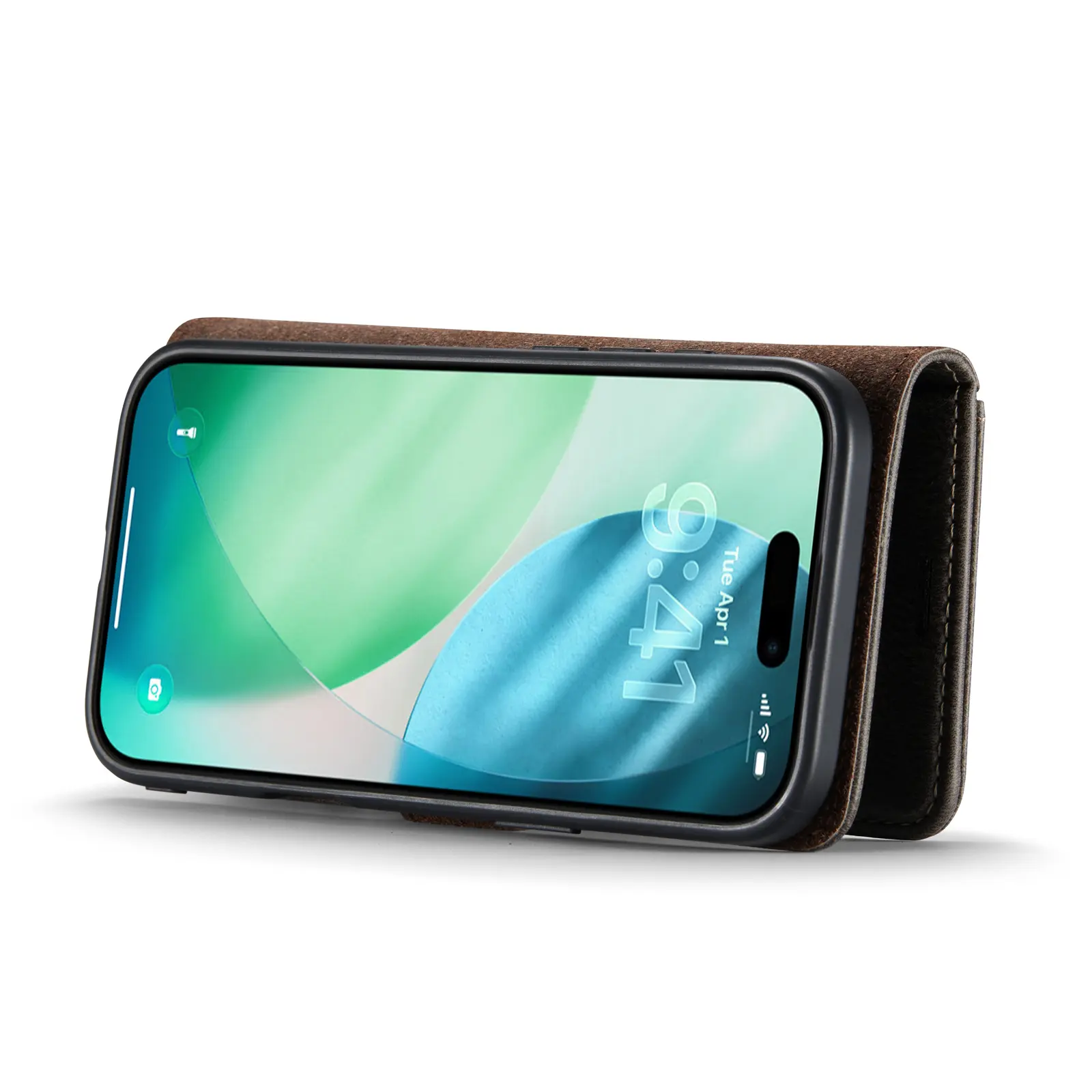 Magnet Wallet iPhone Air Brown