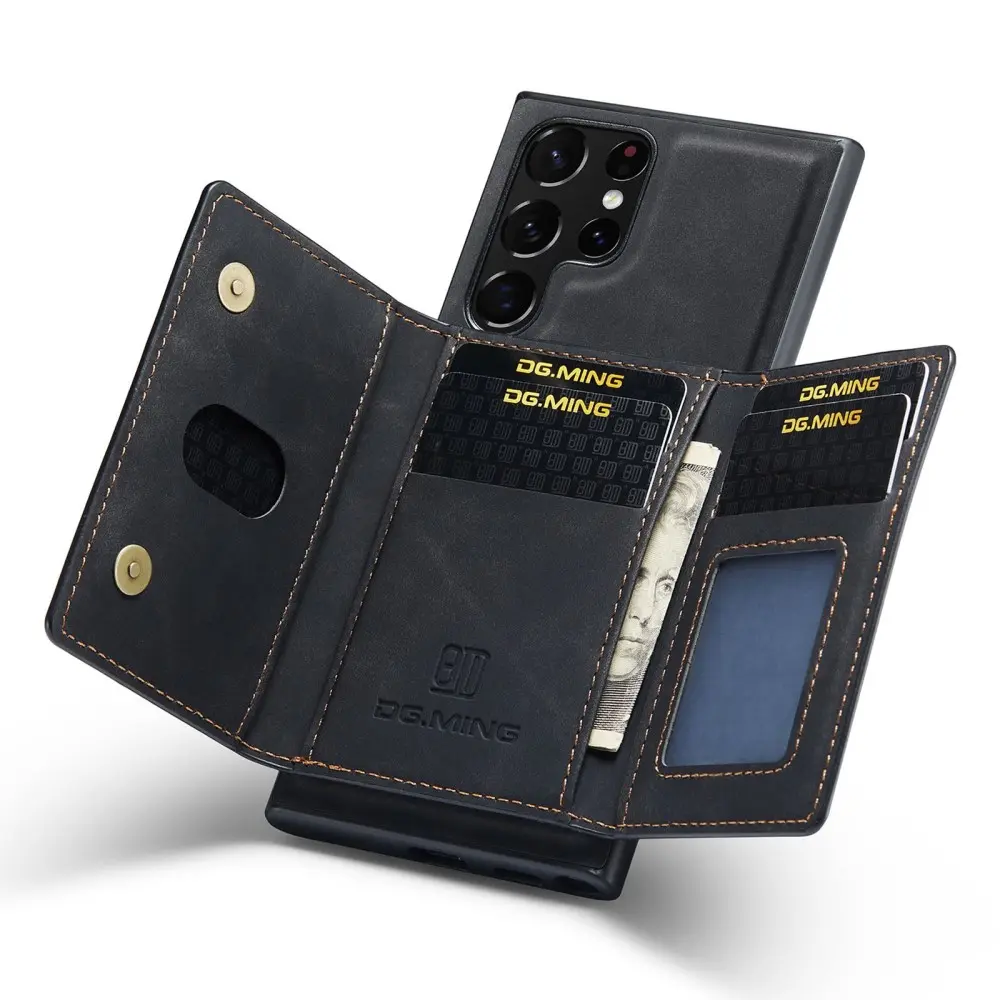 Magnetic Card Slot Case Samsung Galaxy S23 Ultra Svart