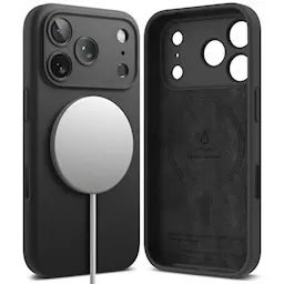 Silicone Magnetic Case iPhone 17 Pro Black