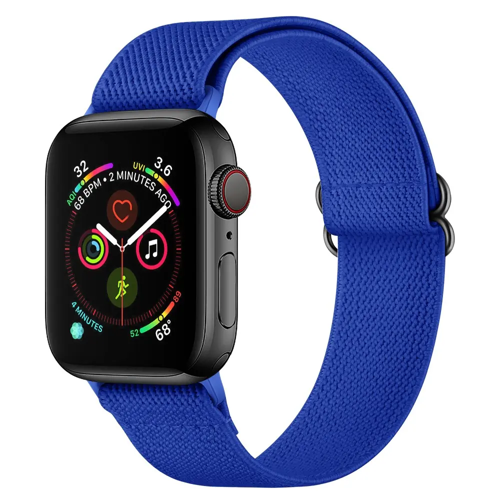 Elastisk Nylonurrem Apple Watch Series 8 41mm Blå