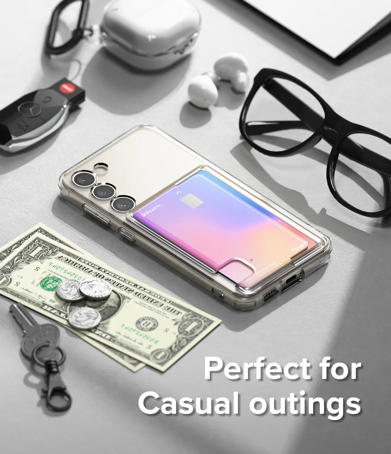 Fusion Card Case Samsung Galaxy S23 Genomskinlig