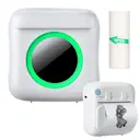 Kannettava lämpötulostin Bluetooth 200 dpi, Valkoinen