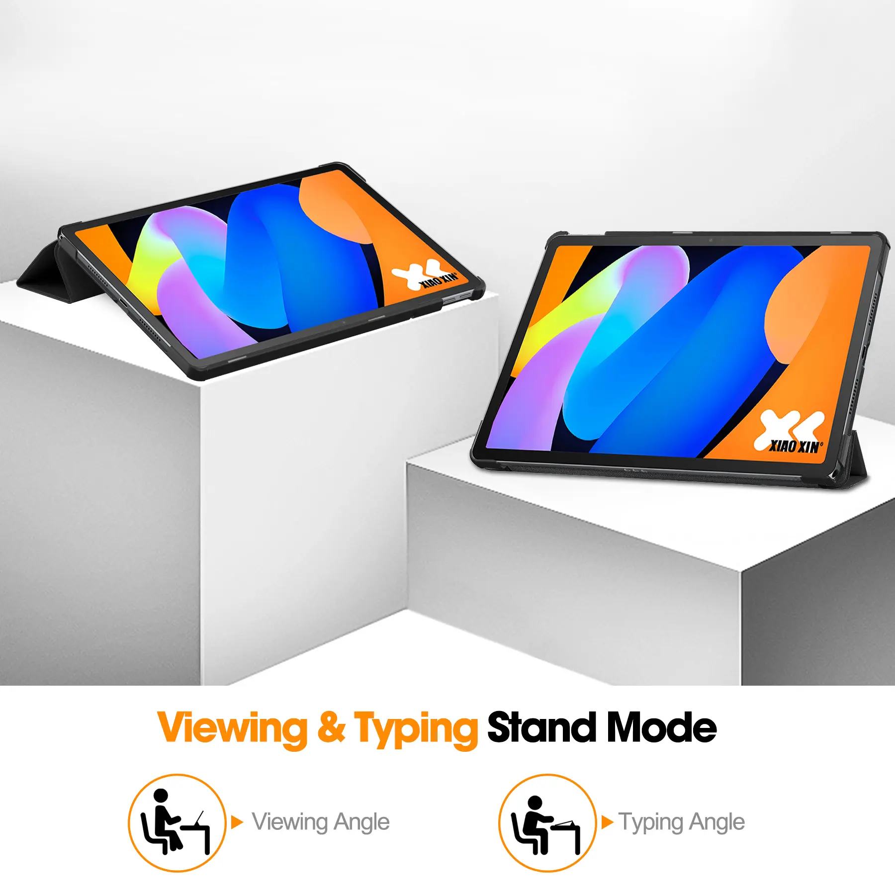 Fodral Tri-fold Lenovo Idea Tab Svart