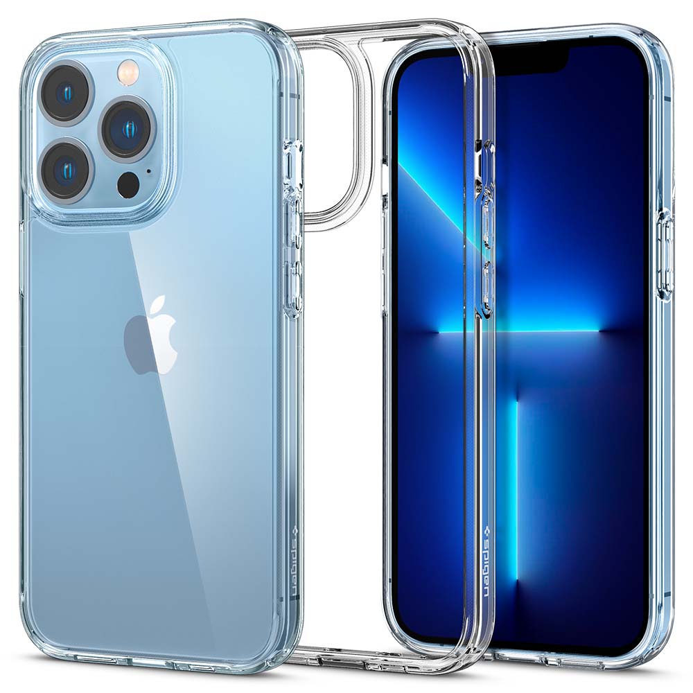 Spigen iPhone 13 Pro Case Ultra Hybrid Crystal Clear - Puhelimen kuoret