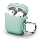Silikonecover med karabinhage Apple AirPods Turkis