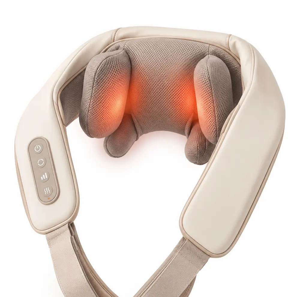 Nakkemassasjeapparat med varme, Beige