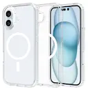 Hybridcover MagSafe iPhone 16 Gennemsigtig