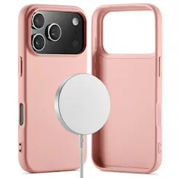 TPU suojakuori MagSafe iPhone 17 Pro Vaaleanpunainen