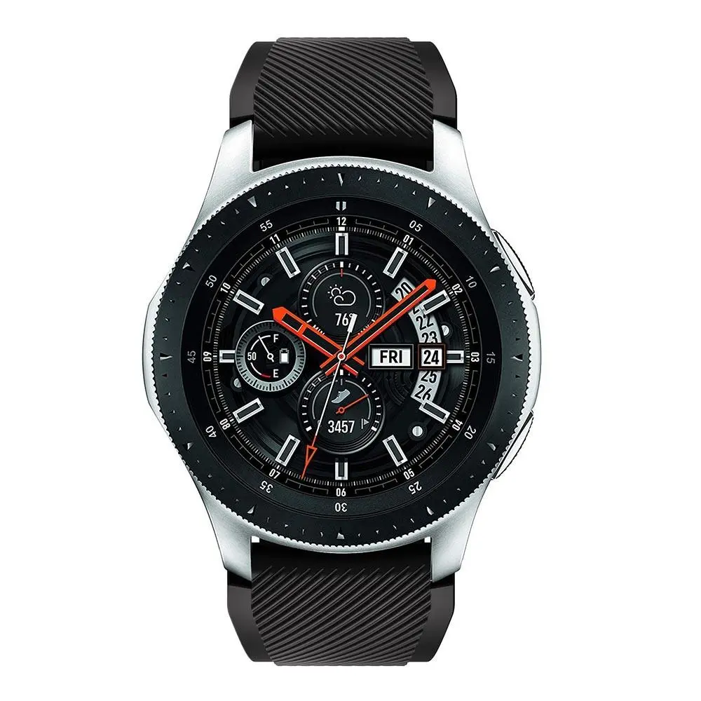 Silikonarmband Samsung Galaxy Watch 46mm Svart