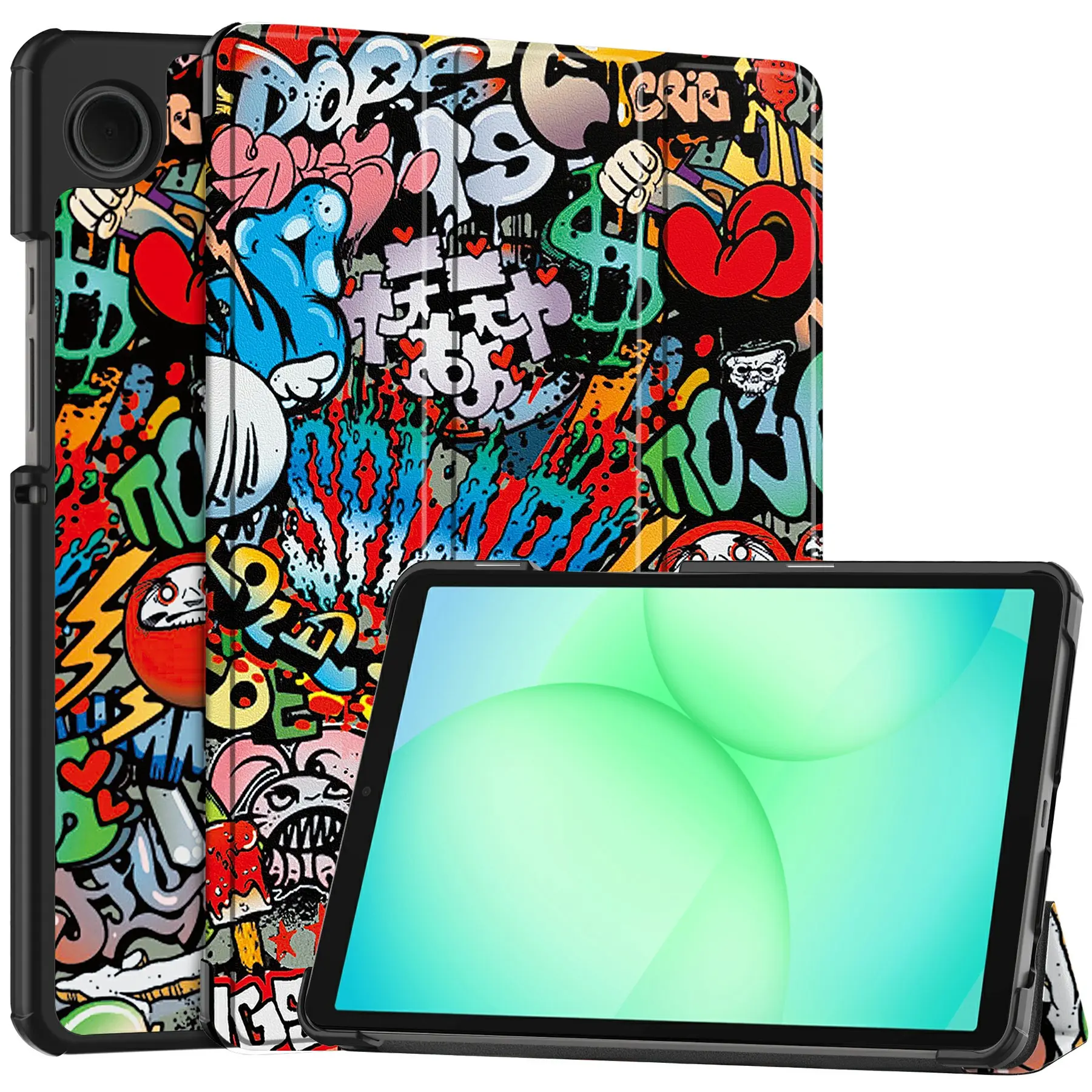 Etui Tri-fold Samsung Galaxy Tab A11 Graffiti