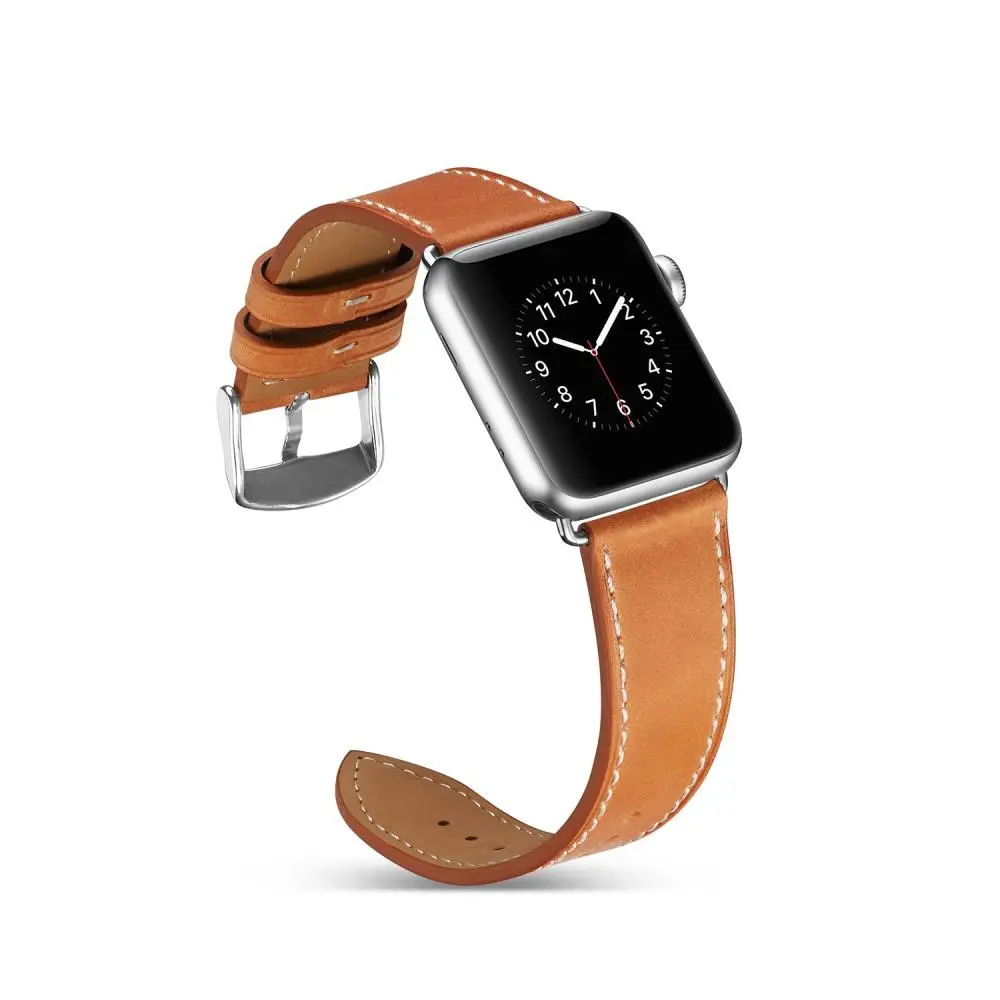 Läderarmband Apple Watch Ultra 49mm 4th Gen Cognac