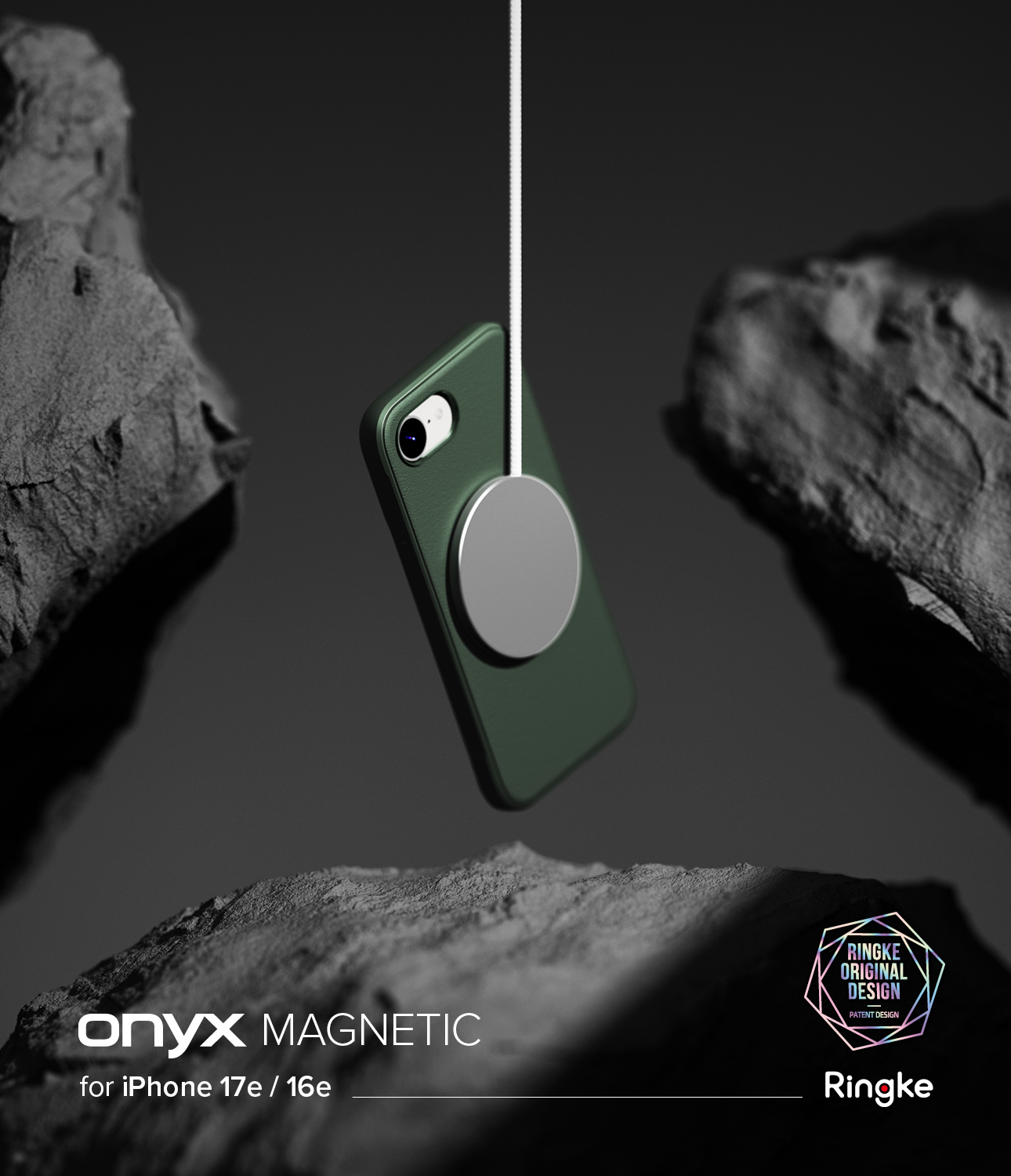 Onyx Magnetic Case iPhone 17e Dark Green