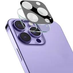 Kameran suojalasi - sopii iPhone 15 Pro Max, Musta