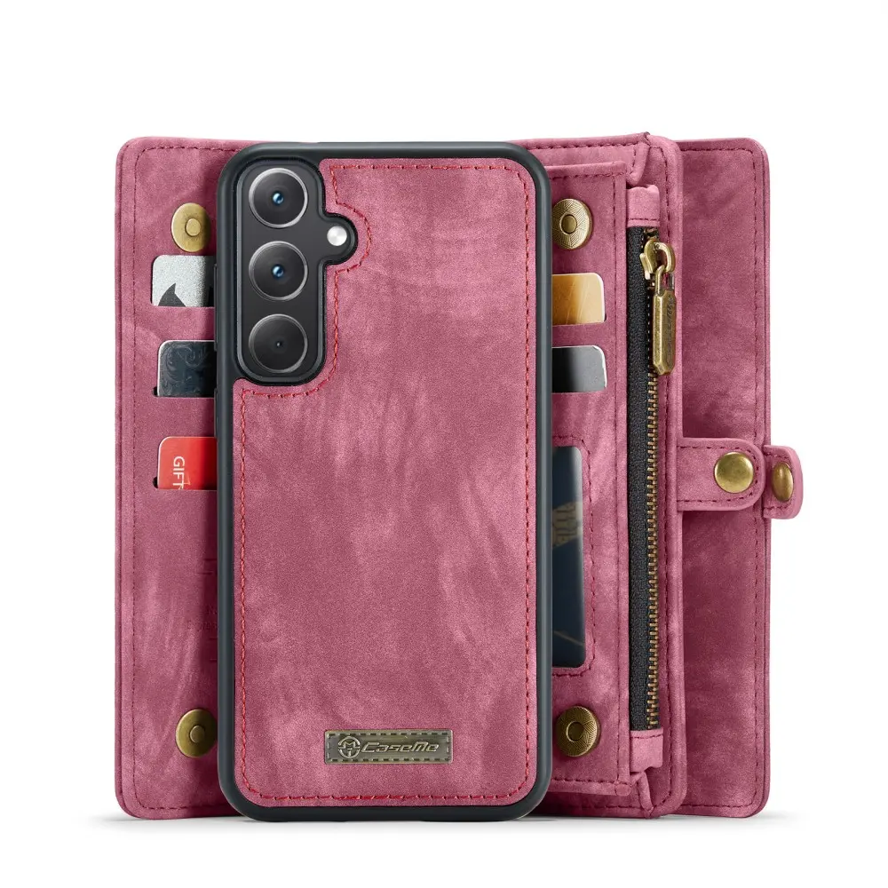 Multi-slot Plånboksfodral Samsung Galaxy A36 Röd