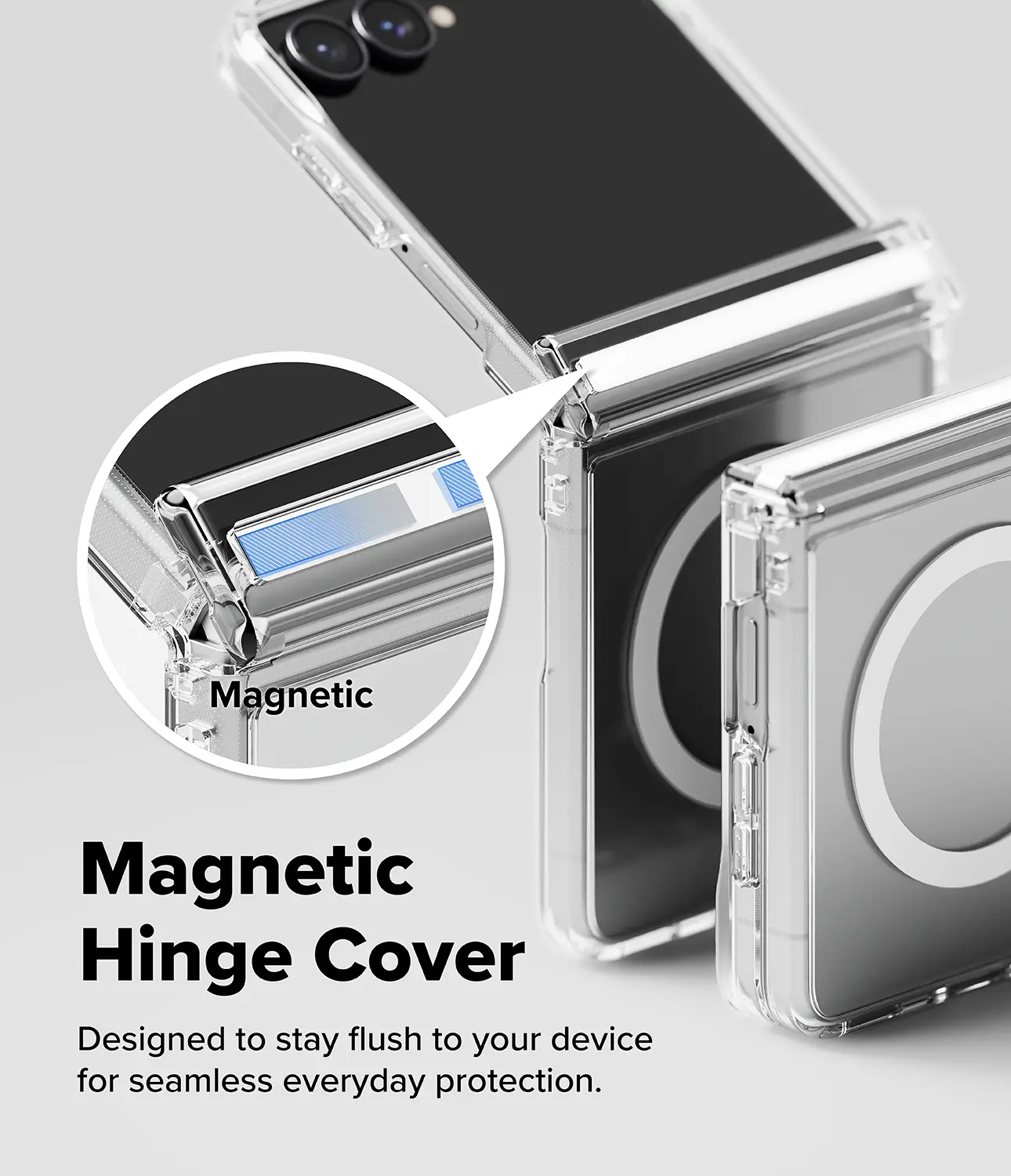 Fusion Flap Magnetic Case Samsung Galaxy Z Flip 8 Clear