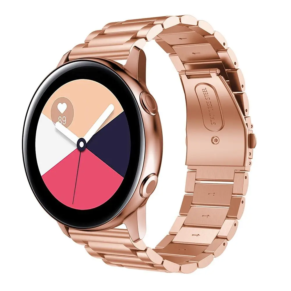 Metalarmbånd Samsung Galaxy Watch Active Rose guld