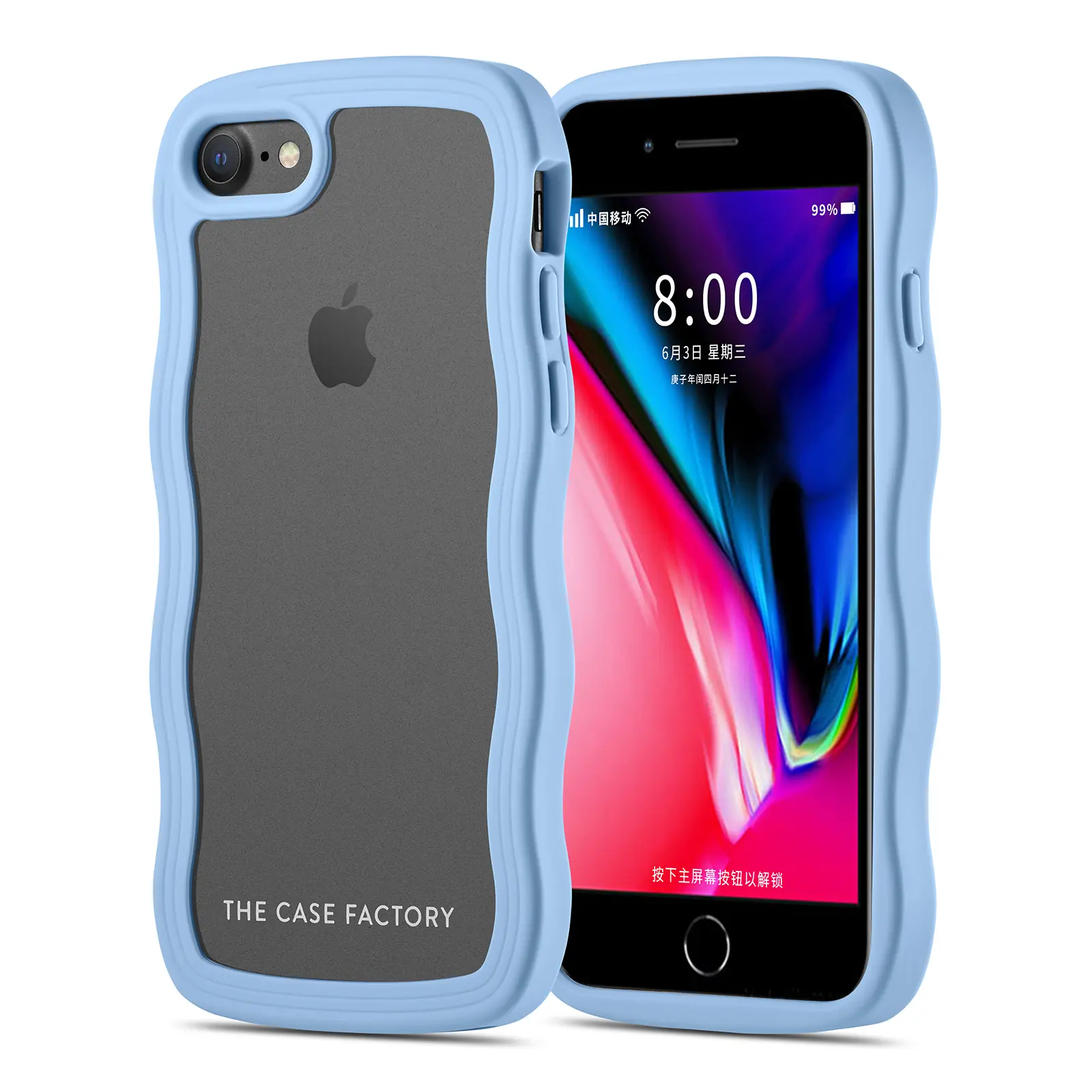 The Wave Case iPhone 8 Blå