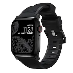 Apple Watch SE 3 44mm Rugged Band Black (Black Hardware)