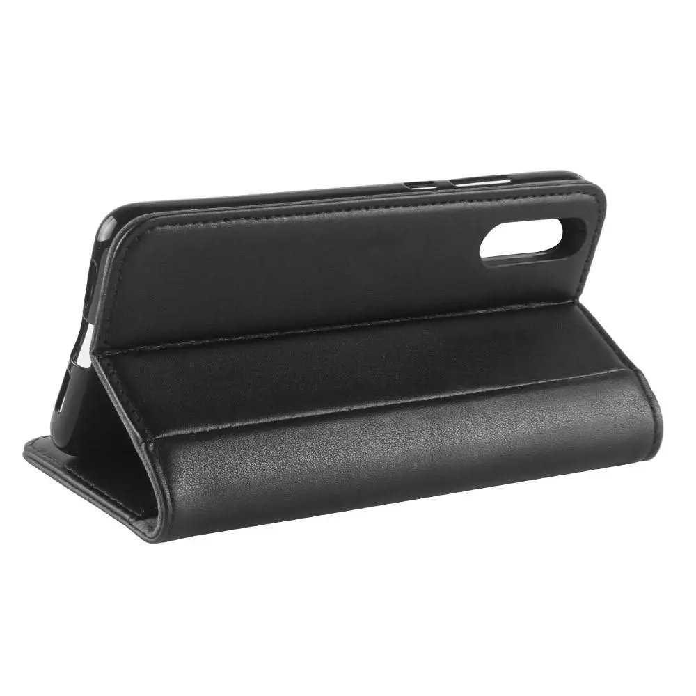Äkta Läderfodral Huawei P20 Svart