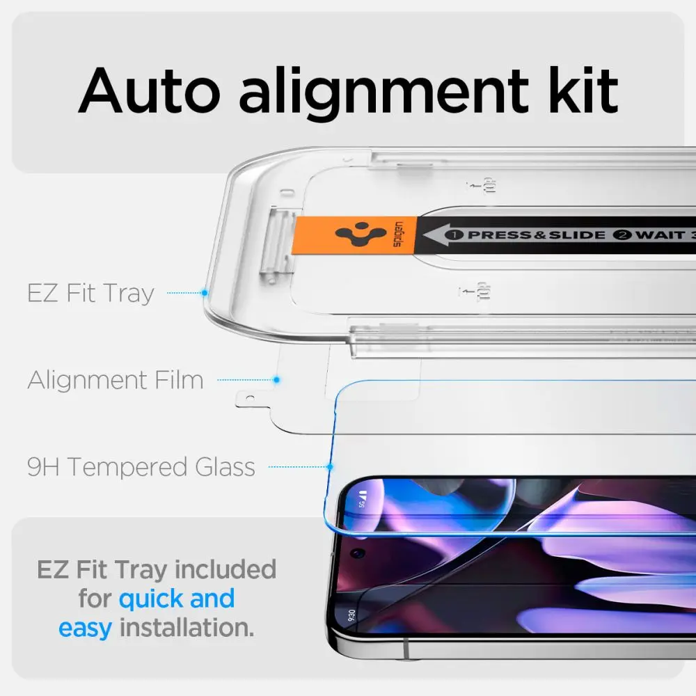 Google Pixel 10 Pro Screen Protector GLAS.tR EZ Fit (2-pack)