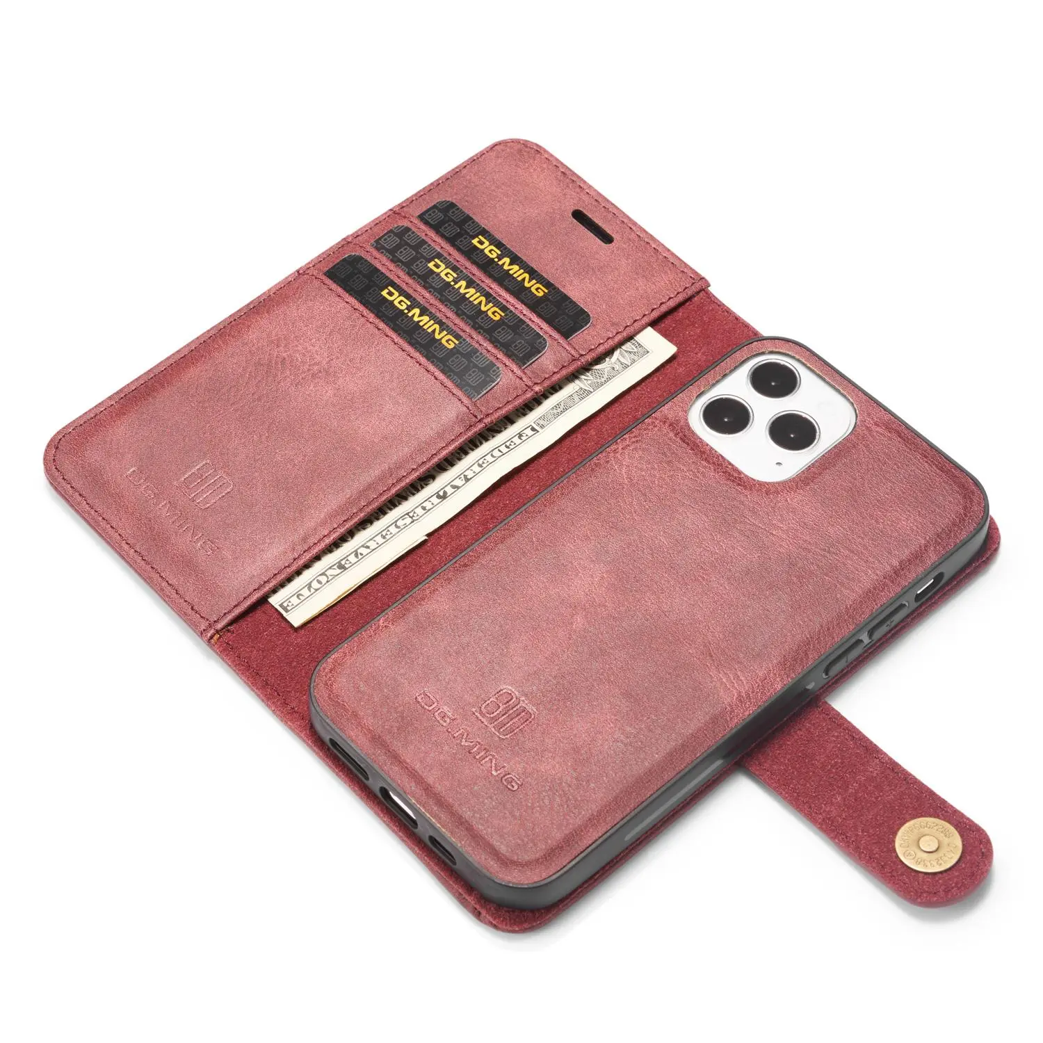 Magnet Wallet iPhone 12/iPhone 12 Pro Red