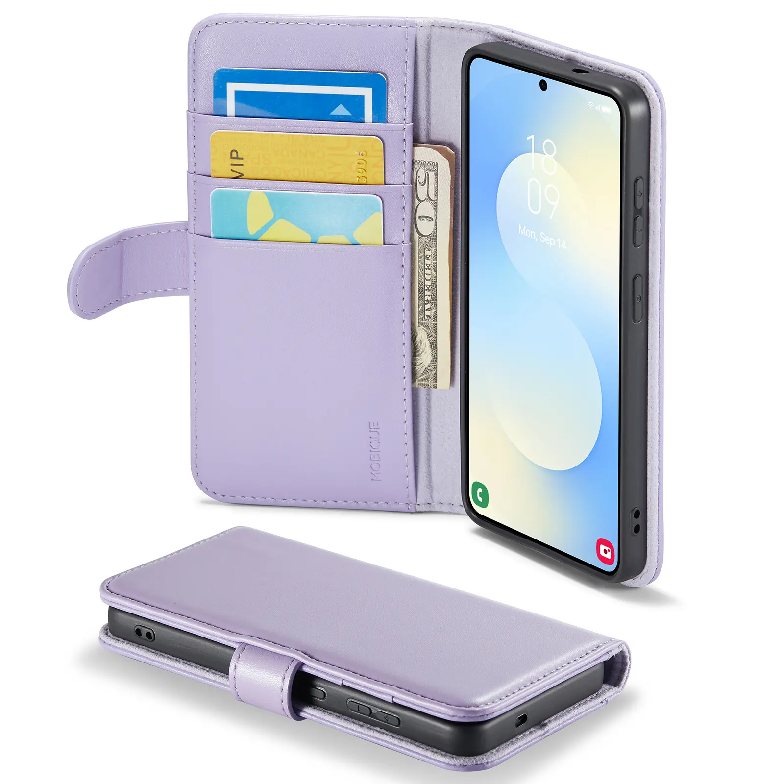 Aito Nahkakotelo Samsung Galaxy S26 Liila