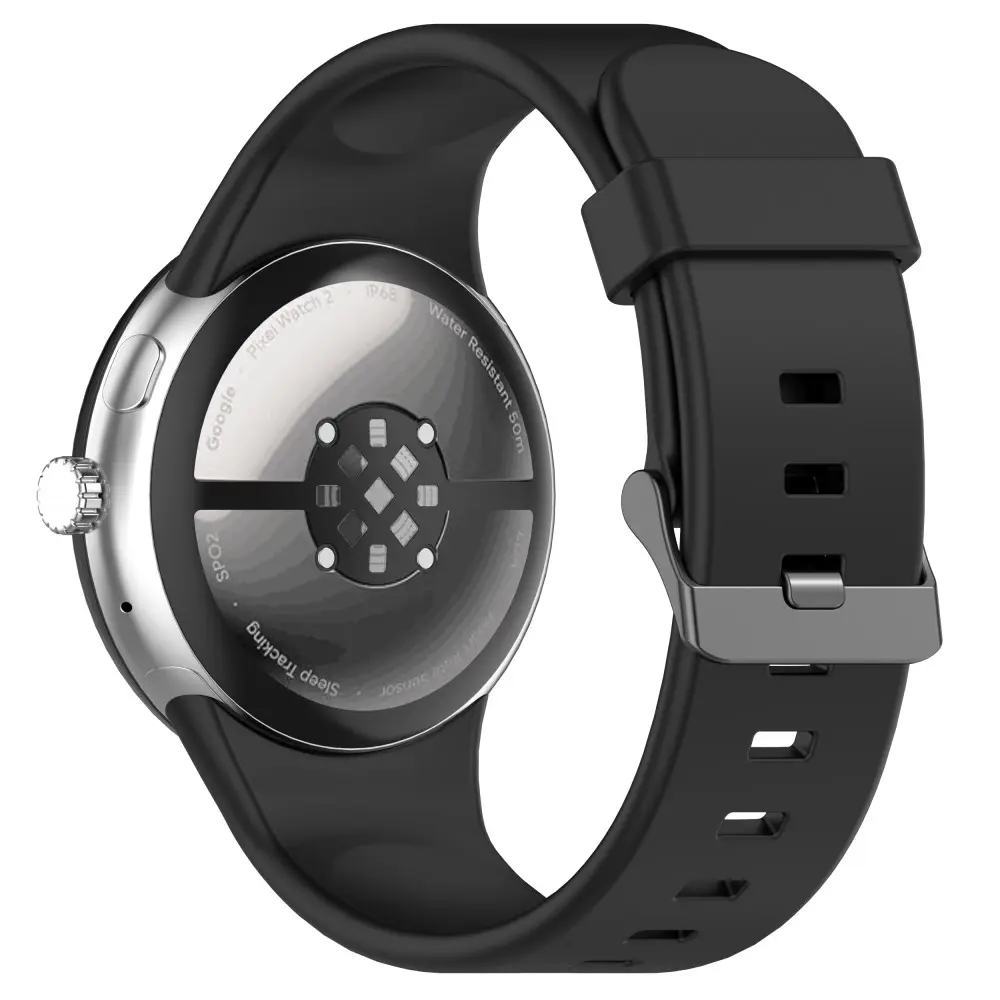 Rem af silikone til Google Pixel Watch 4 45mm Sort