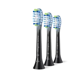 Sonicare C3 Premium Plaque Defence 2+1-pack harjaspäät HX9043/88, Musta