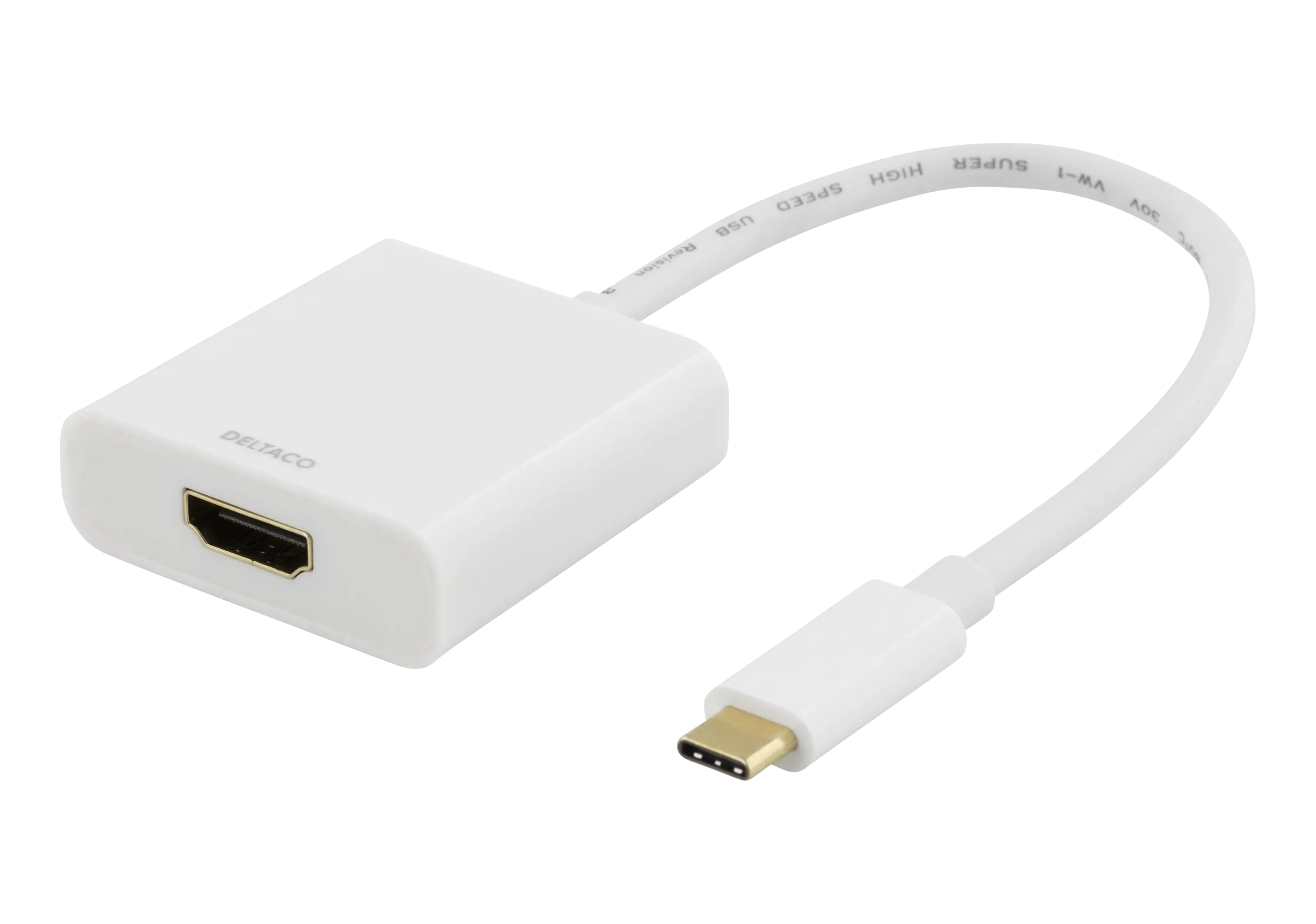 USB-C-HDMI  Adapter Hvid