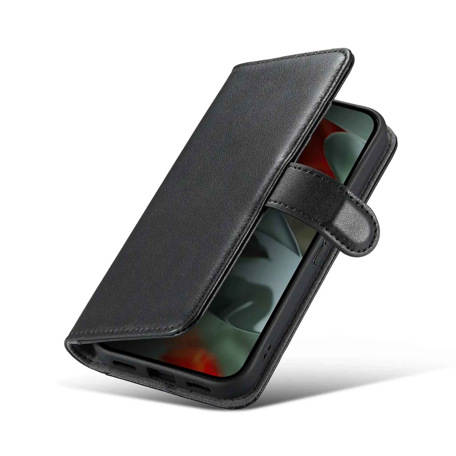 Äkta Läderfodral Google Pixel 11 Pro Svart