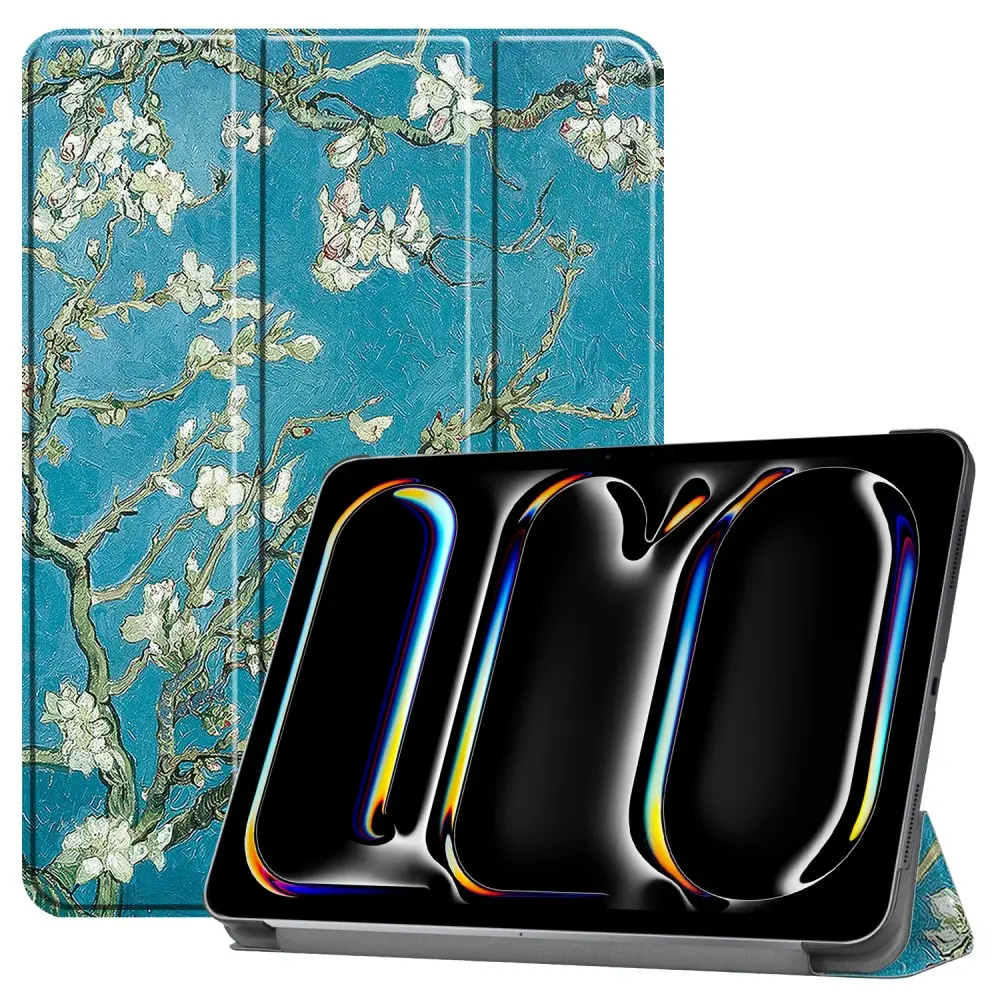 Etui Tri-fold Apple iPad Pro 11 6th Gen (2025) - Kirsebærblomster