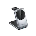 3-i-1 Foldbar Trådløs Magnetisk Ladestation 15W Sort