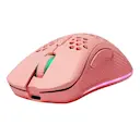 Langaton RGB ultrakevyt pelihiiri 4.800dpi PM80, Vaaleanpunainen