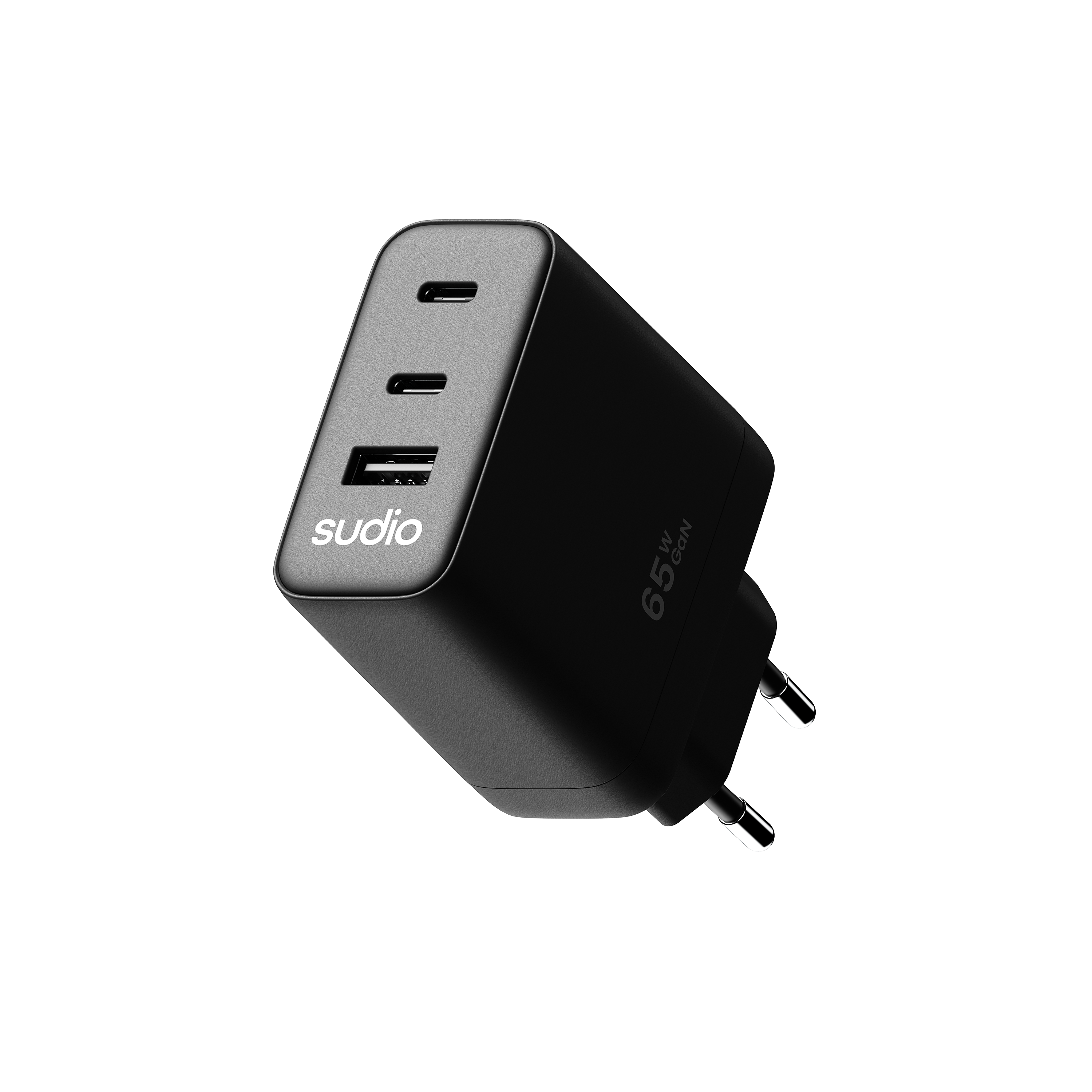 P3 2 x USB-C + USB-A Väggladdare 65W