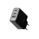 P3 Vægoplader 65W 2 x USB-C + USB-A Sort