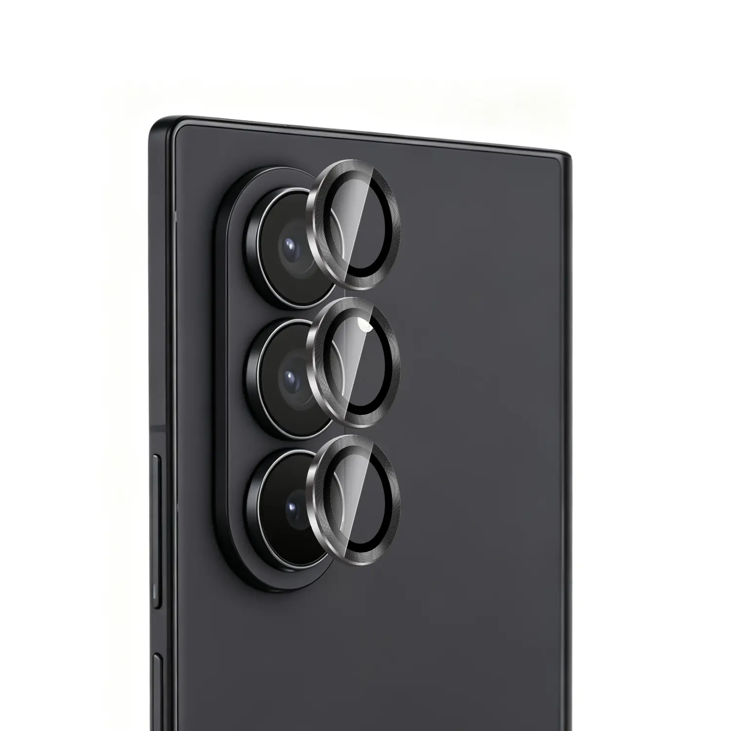 Linsskydd Metall Samsung Galaxy Z Fold 8, Svart