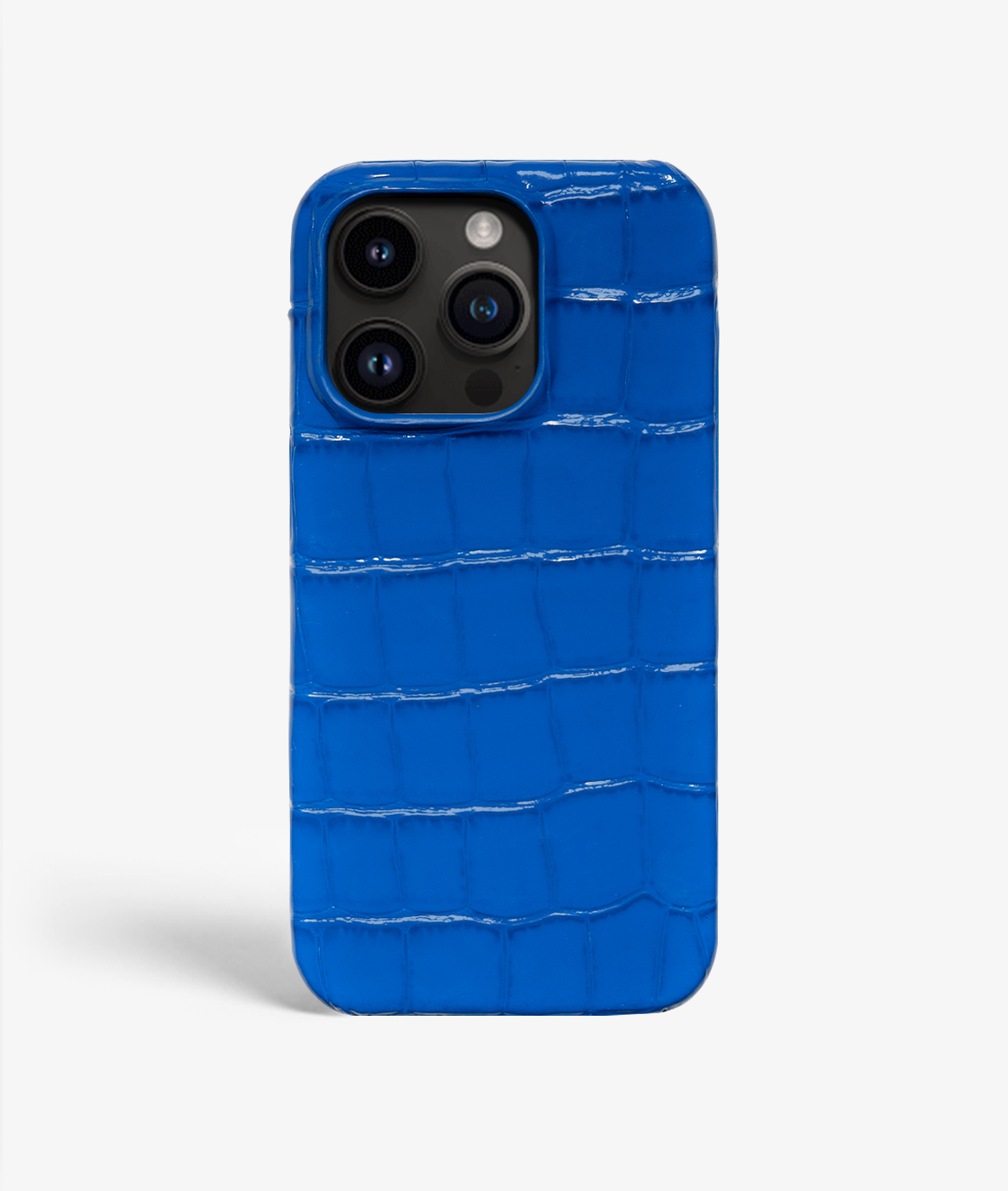 The Case Factory iPhone 14 Pro Max Deksel Croco Blå