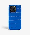 iPhone 14 Pro Max Cover Croco Blå