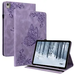 Læderetui Sommerfugle  Nokia T21 Lilla