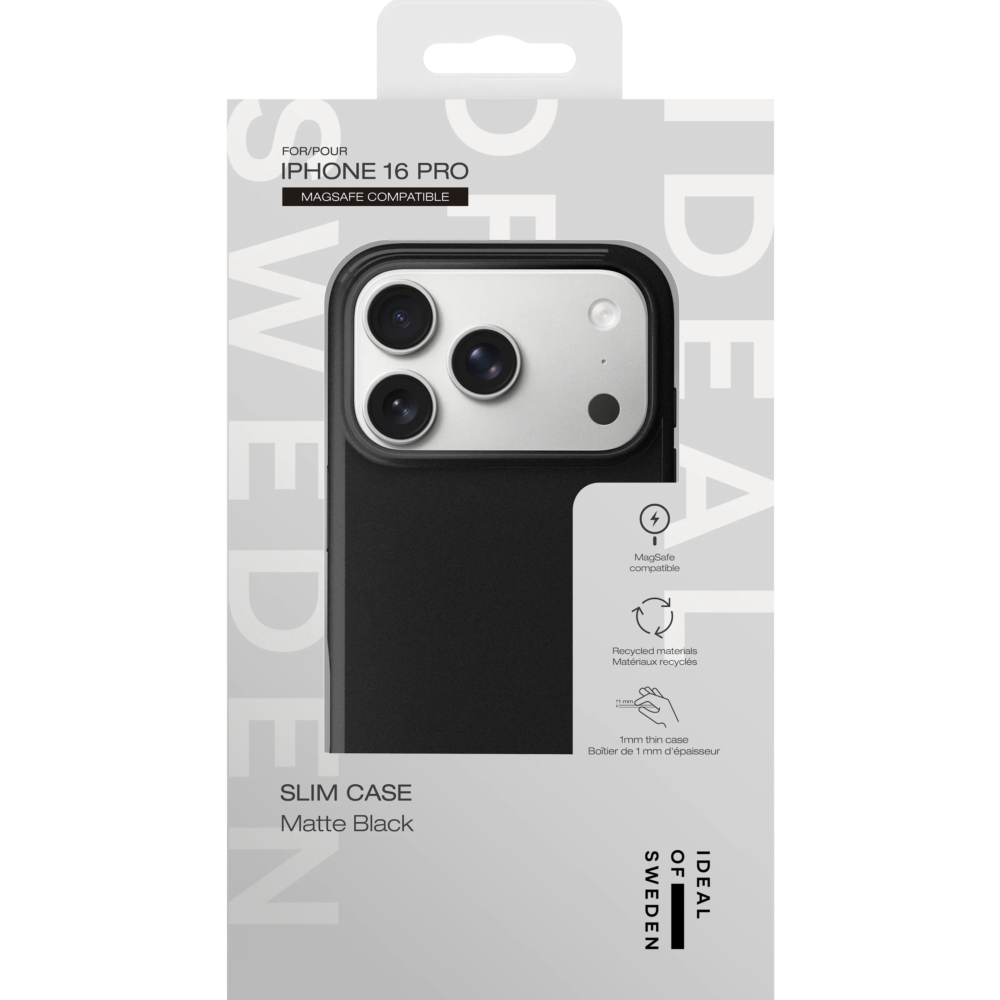 Slim MagSafe Case iPhone 16 Pro Matte Black