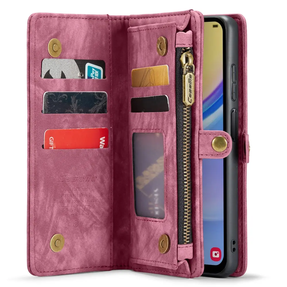 Multi-slot Plånboksfodral Samsung Galaxy A05s Röd