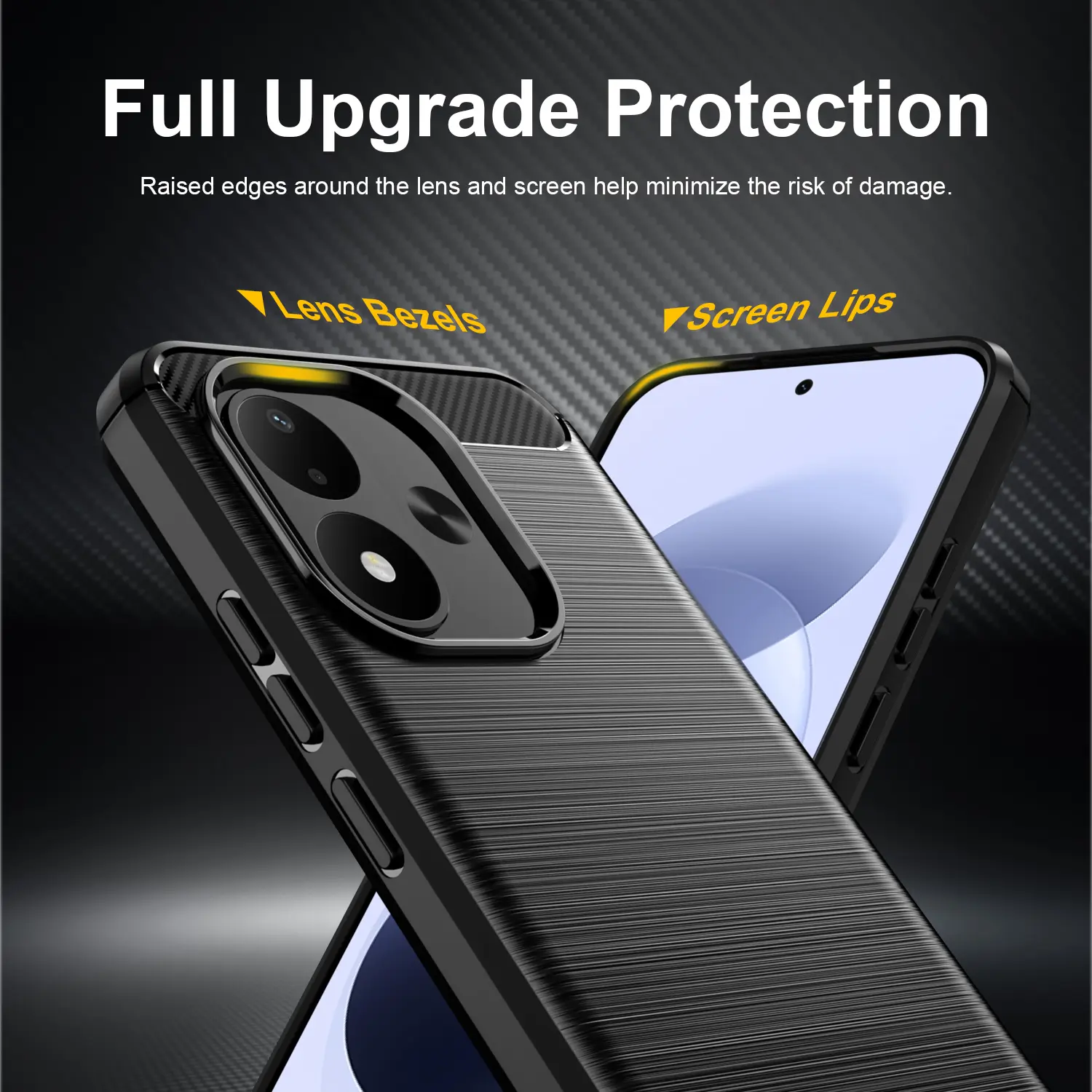 Xiaomi Redmi Note 17 5G Skal TPU Brushed Svart