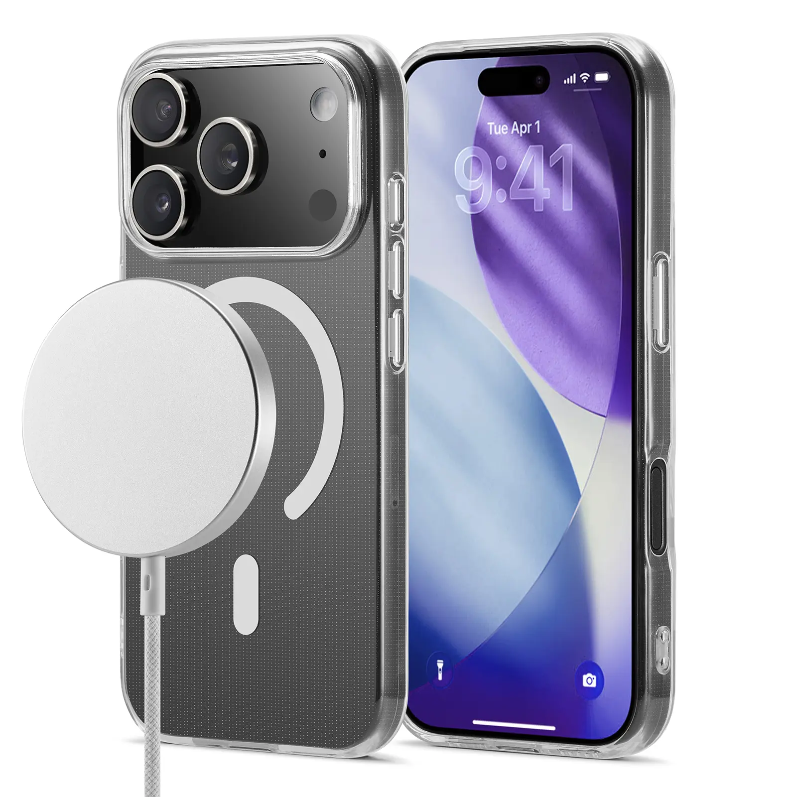 TPU Skal MagSafe iPhone 18 Pro Max Genomskinlig