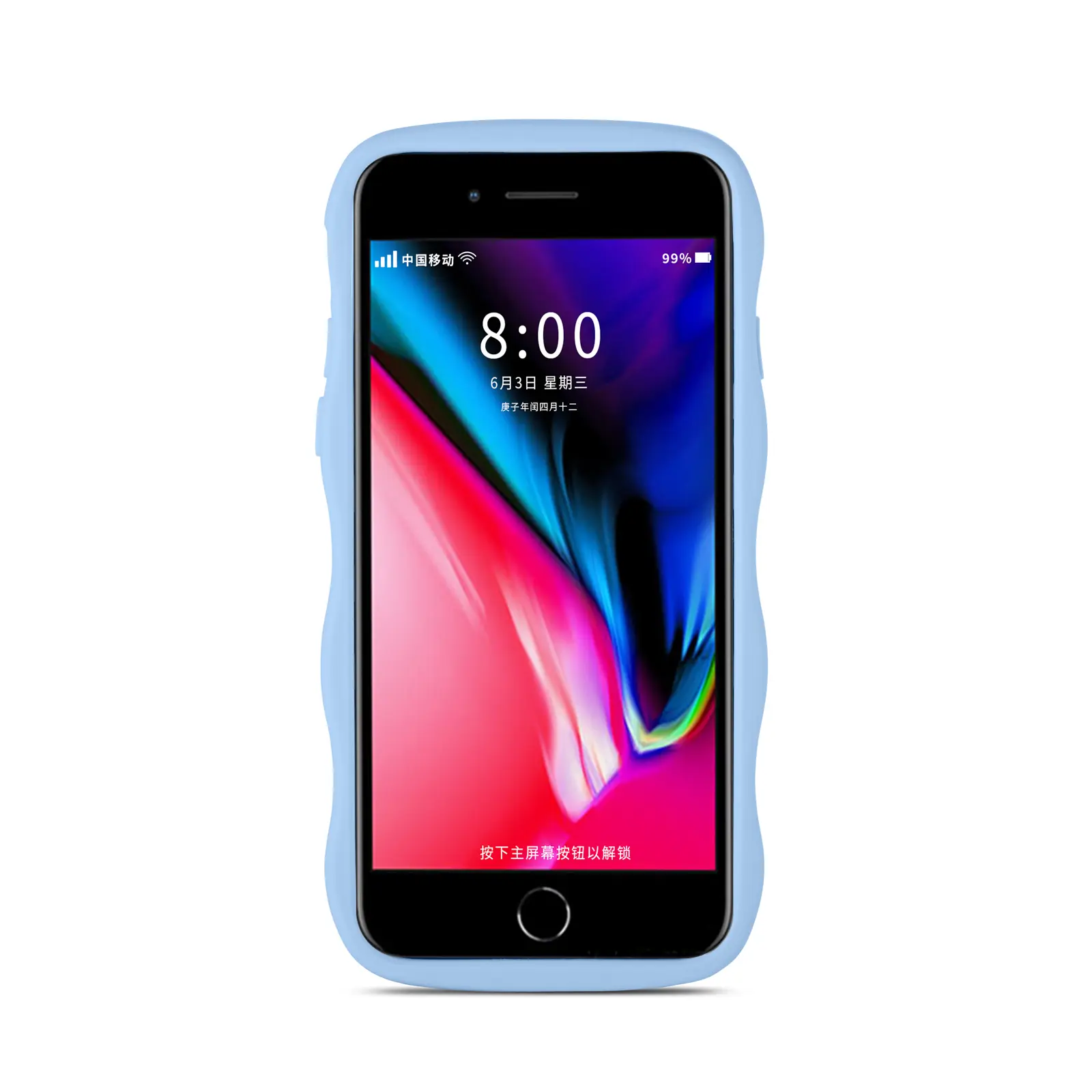 The Wave Case iPhone 8 Blå