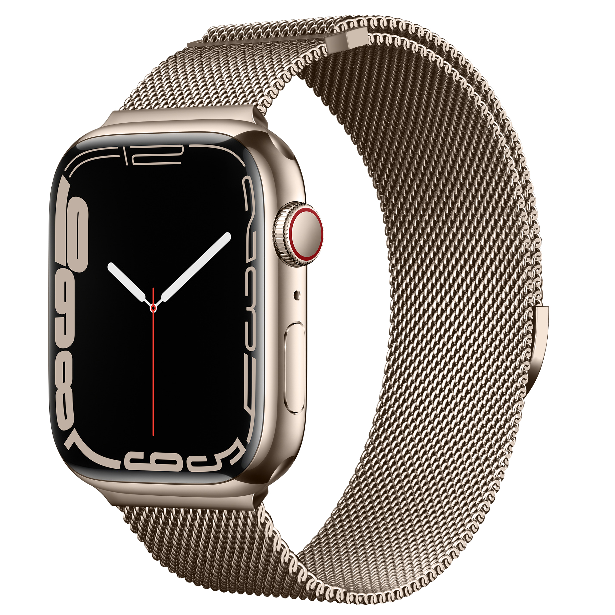 Apple Watch Series 8 45mm Reim Milanese Loop Champagnegull