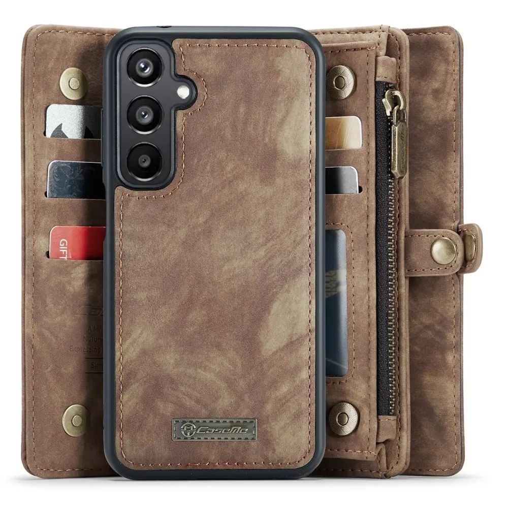 Multi-slot Plånboksfodral Samsung Galaxy A05s Brun