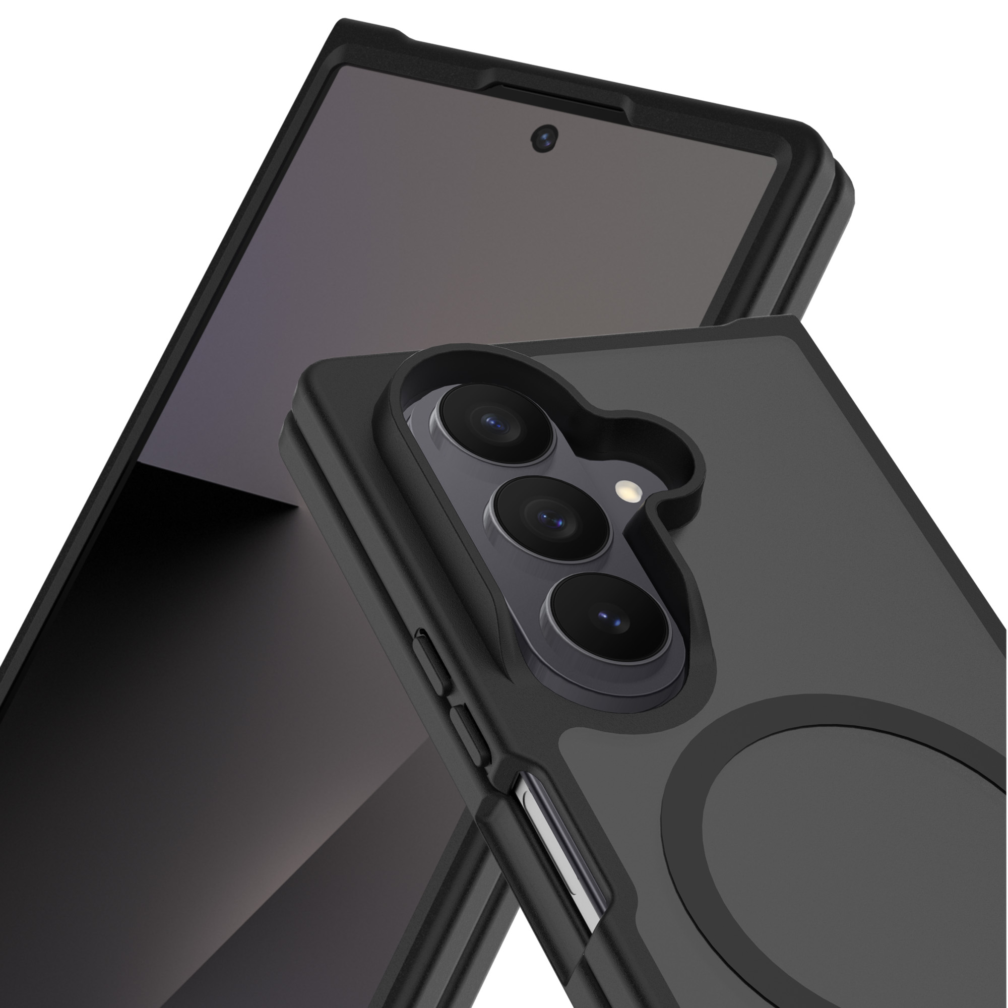 Magnetic Hybrid Skal Samsung Galaxy Z Fold 8 Ultra Frosted Black